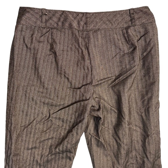 Saragano‎ Black Gray Herringbone Career Pants Women's Size 6 Trousers FLAW - Picture 5 of 7